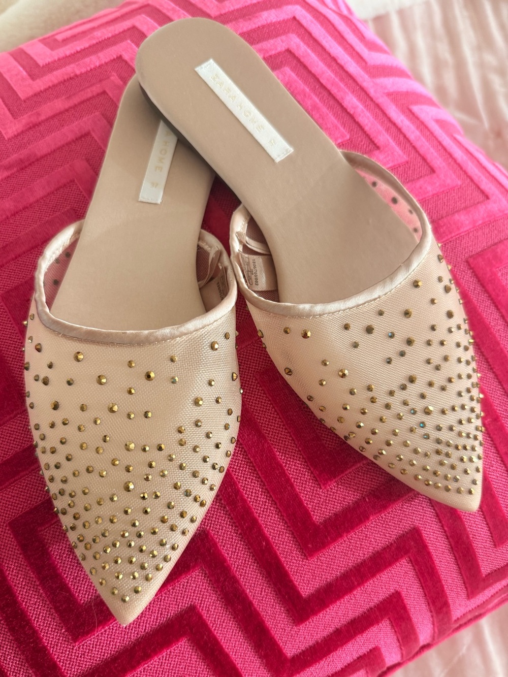 Studded Pointed Toe Mule
